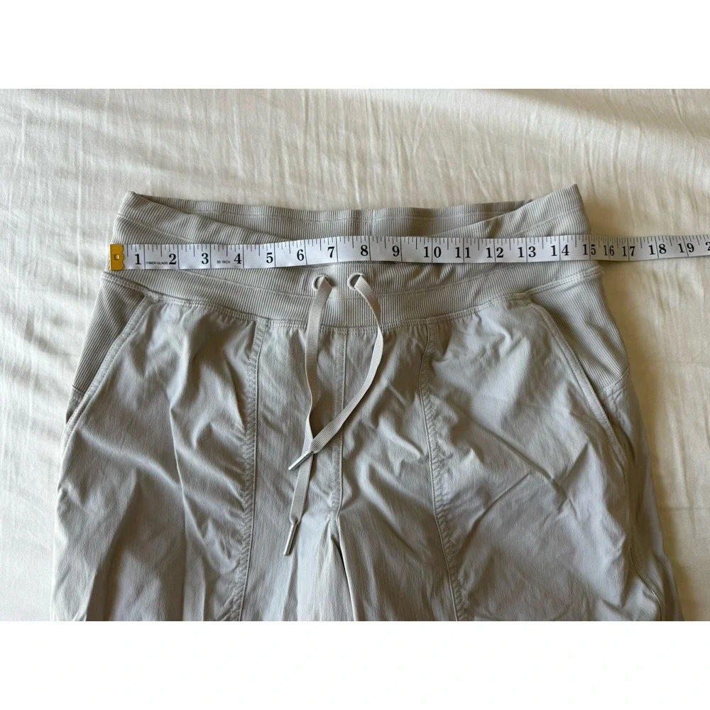 Lululemon Dance Studio Mid-Rise Jogger Sz 8 Full Length Dove Gray Lined NWOT